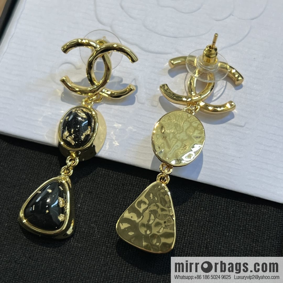 New ☑️ Chanel c3 double c gemstone stud earrings
