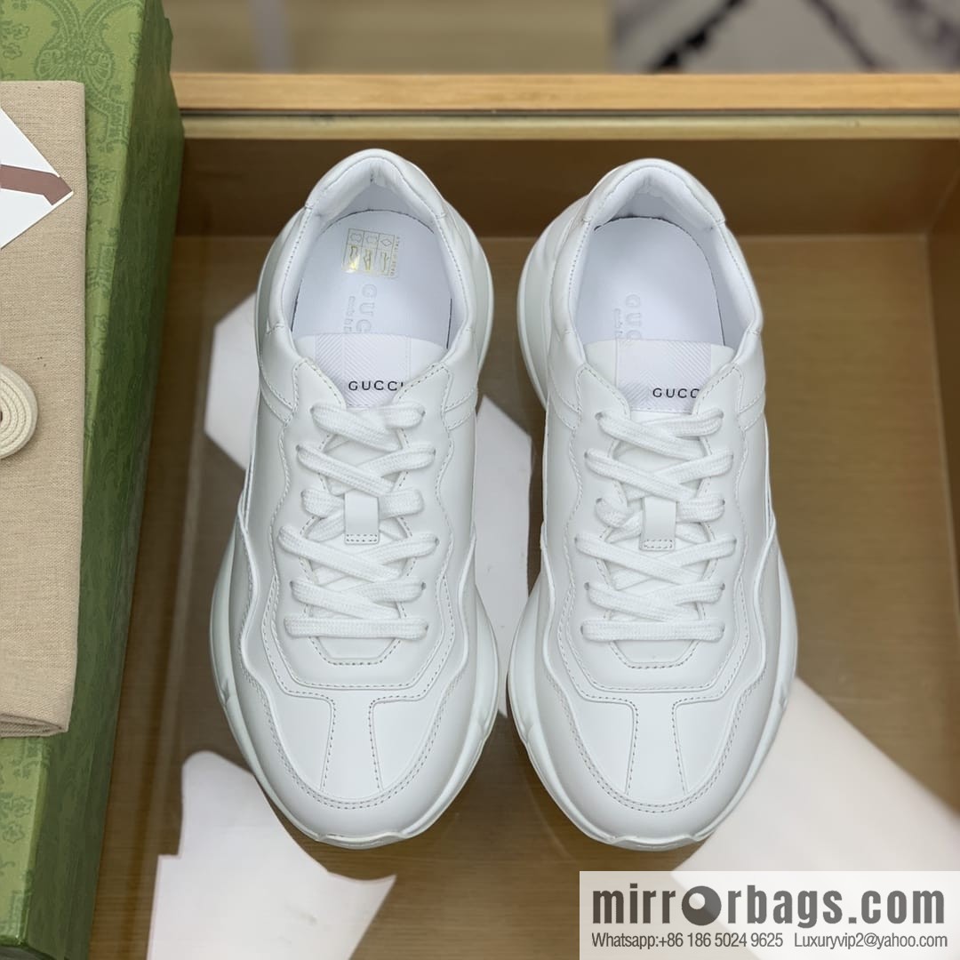 Gucci Gucci [G Replica Luxury Handbag High Version] Unisex Vintage sneakers