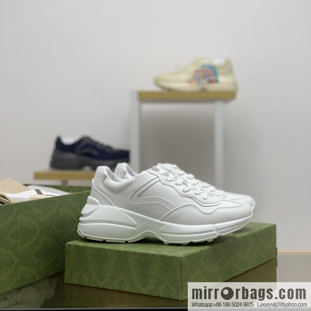Gucci Gucci [G Replica Luxury Handbag High Version] Unisex Vintage sneakers