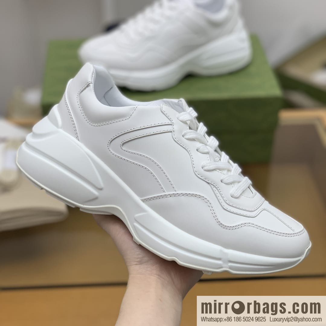 Gucci Gucci [G Replica Luxury Handbag High Version] Unisex Vintage sneakers