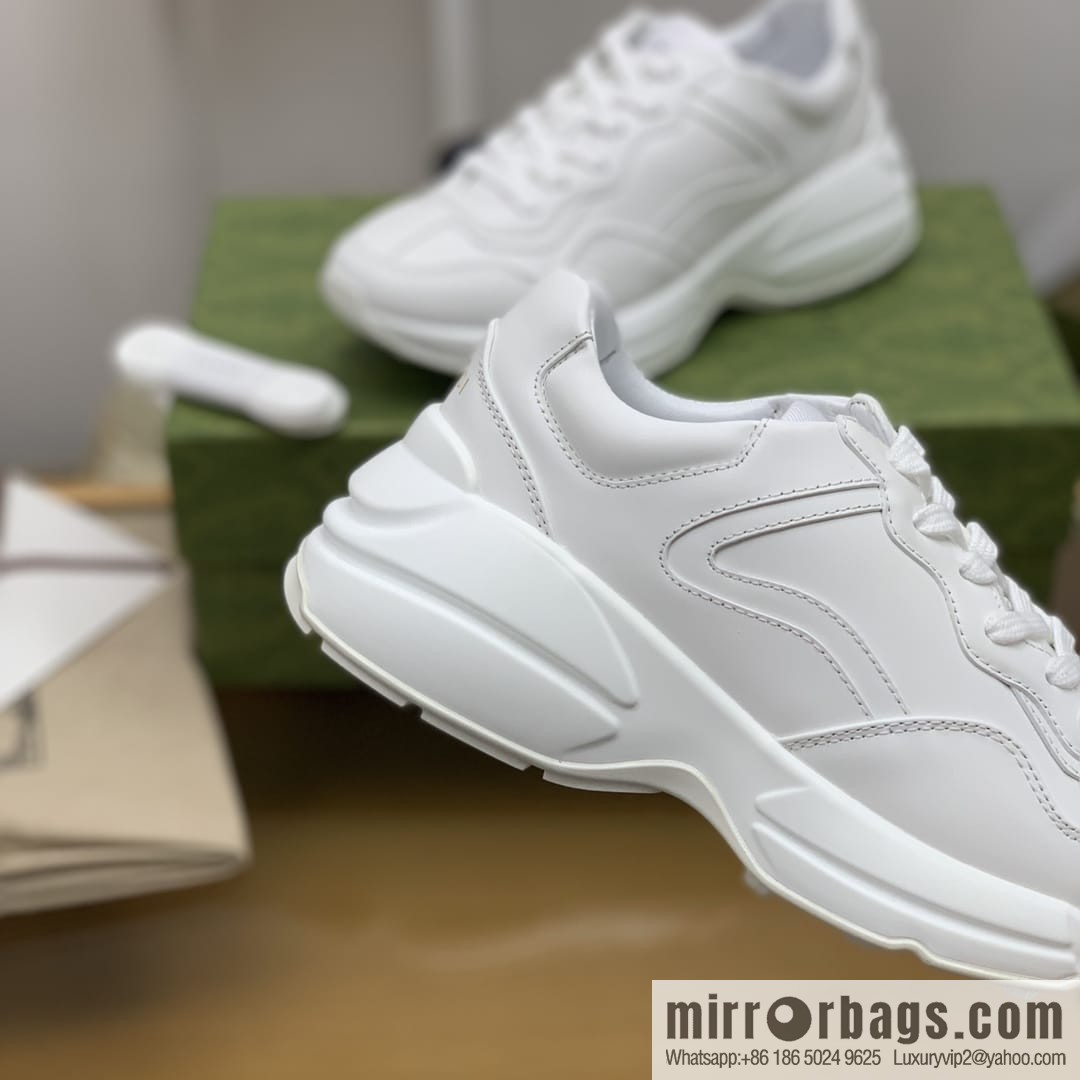Gucci Gucci [G Replica Luxury Handbag High Version] Unisex Vintage sneakers