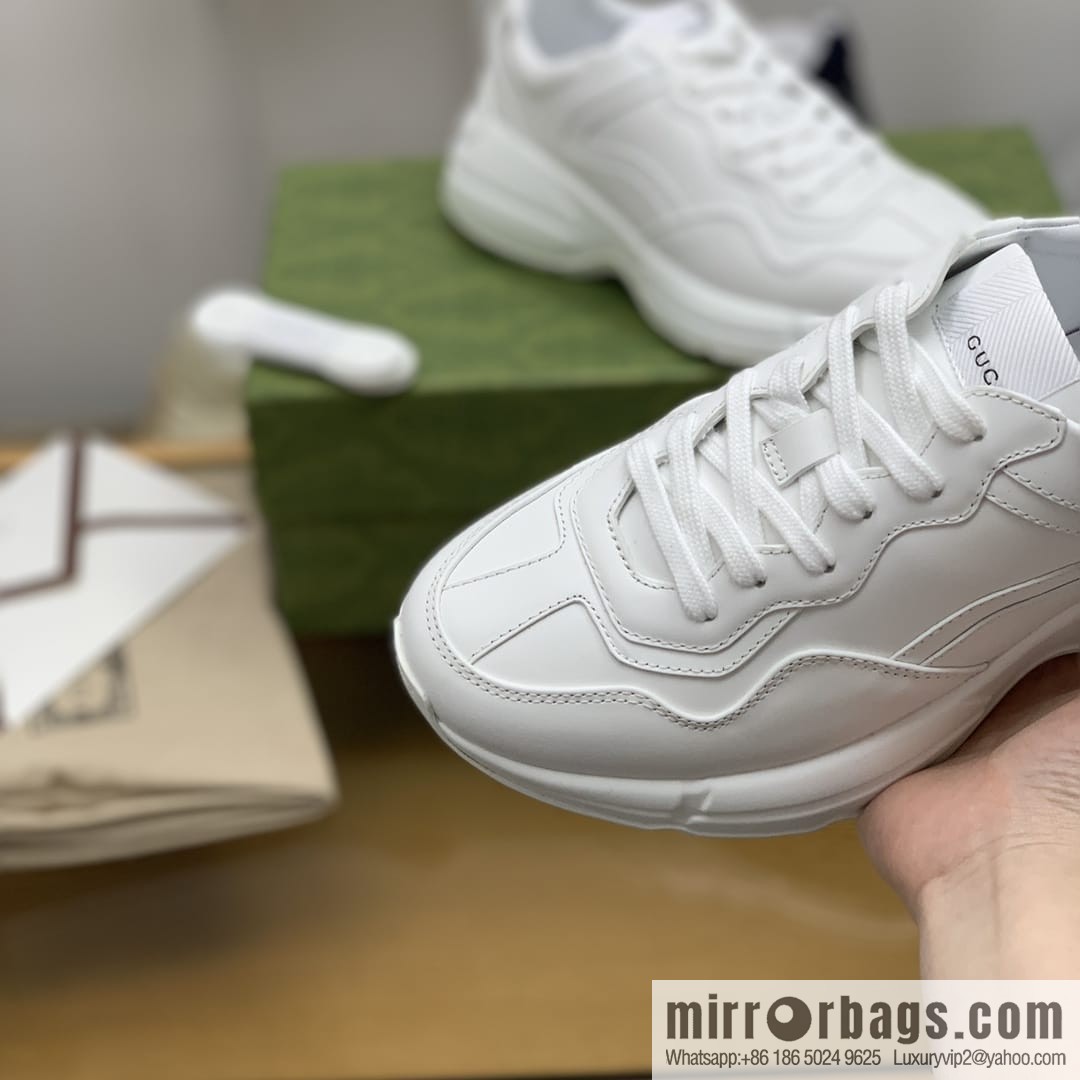 Gucci Gucci [G Replica Luxury Handbag High Version] Unisex Vintage sneakers