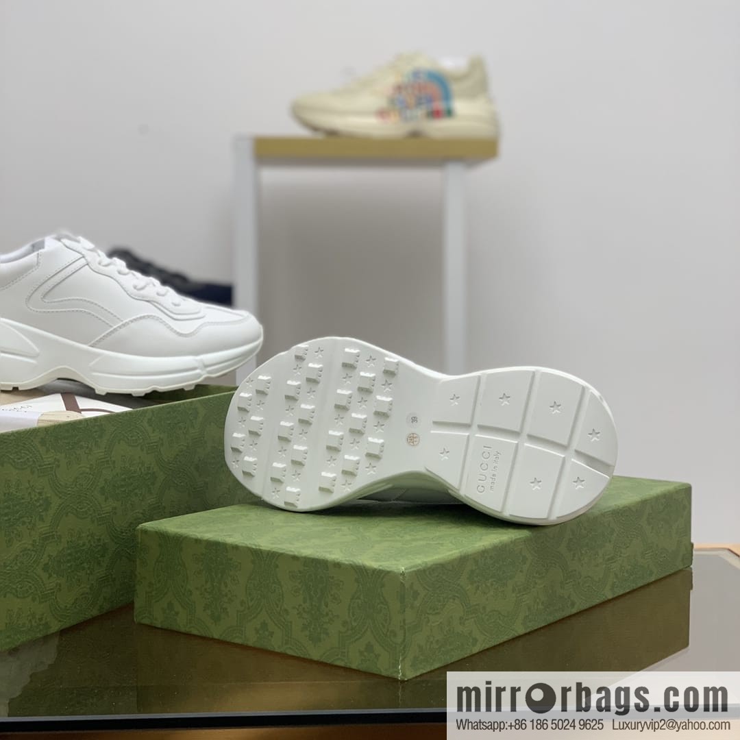 Gucci Gucci [G Replica Luxury Handbag High Version] Unisex Vintage sneakers