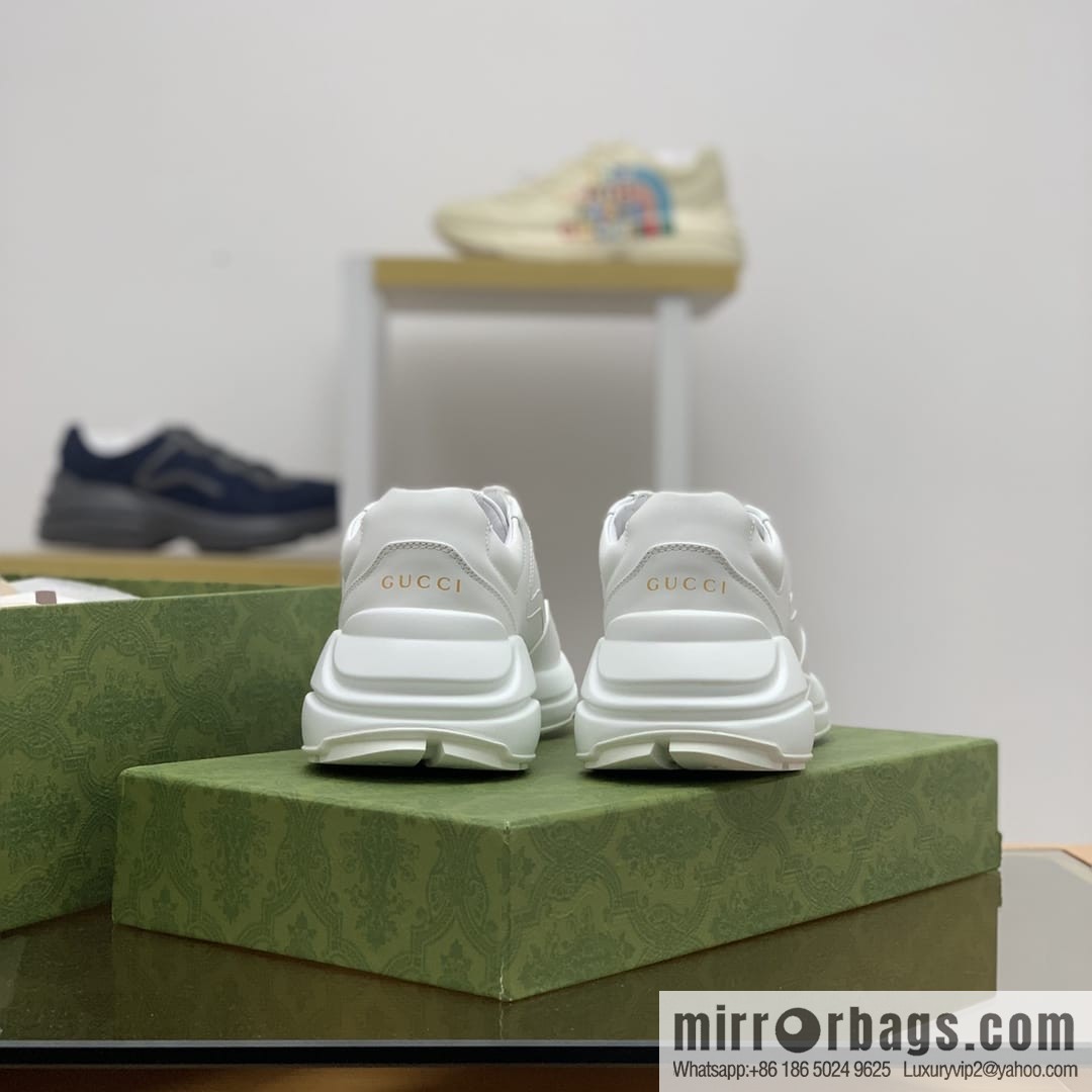 Gucci Gucci [G Replica Luxury Handbag High Version] Unisex Vintage sneakers