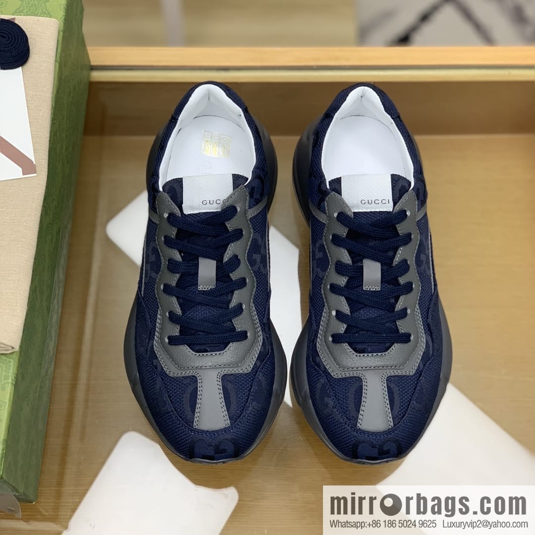 Gucci Gucci [G Replica Luxury Handbag High Version] Unisex Vintage sneakers