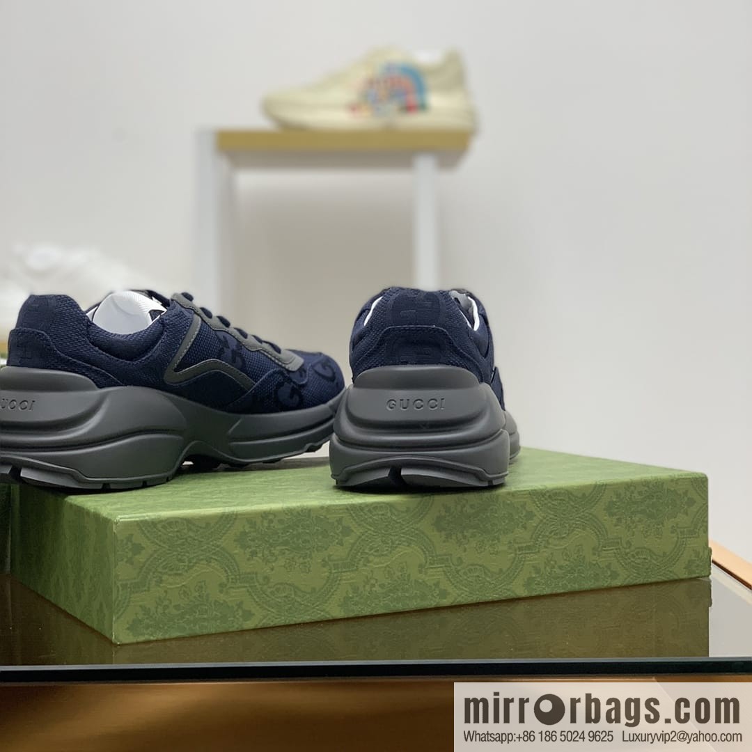 Gucci Gucci [G Replica Luxury Handbag High Version] Unisex Vintage sneakers