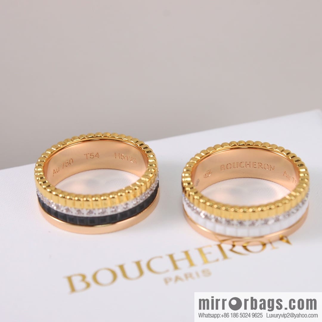 New BOUCHERON/Boucheron Quatre Classique ring Luhan same style, ceramic ring