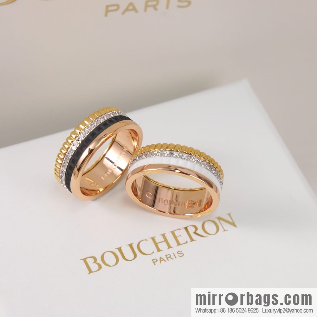 New BOUCHERON/Boucheron Quatre Classique ring Luhan same style, ceramic ring