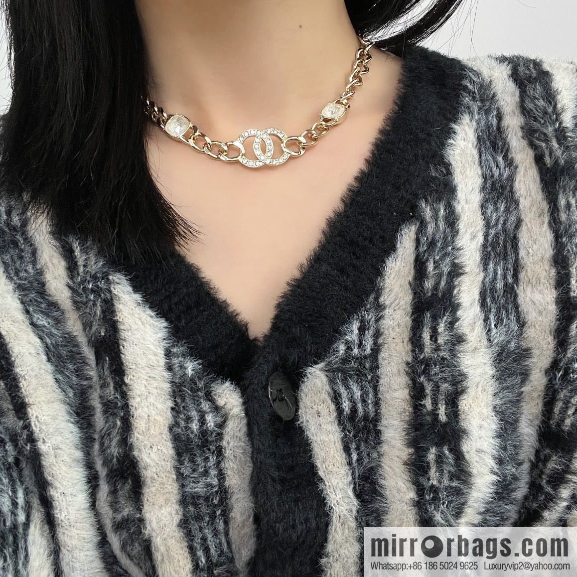 New ☑️ Chanel double c gold necklace