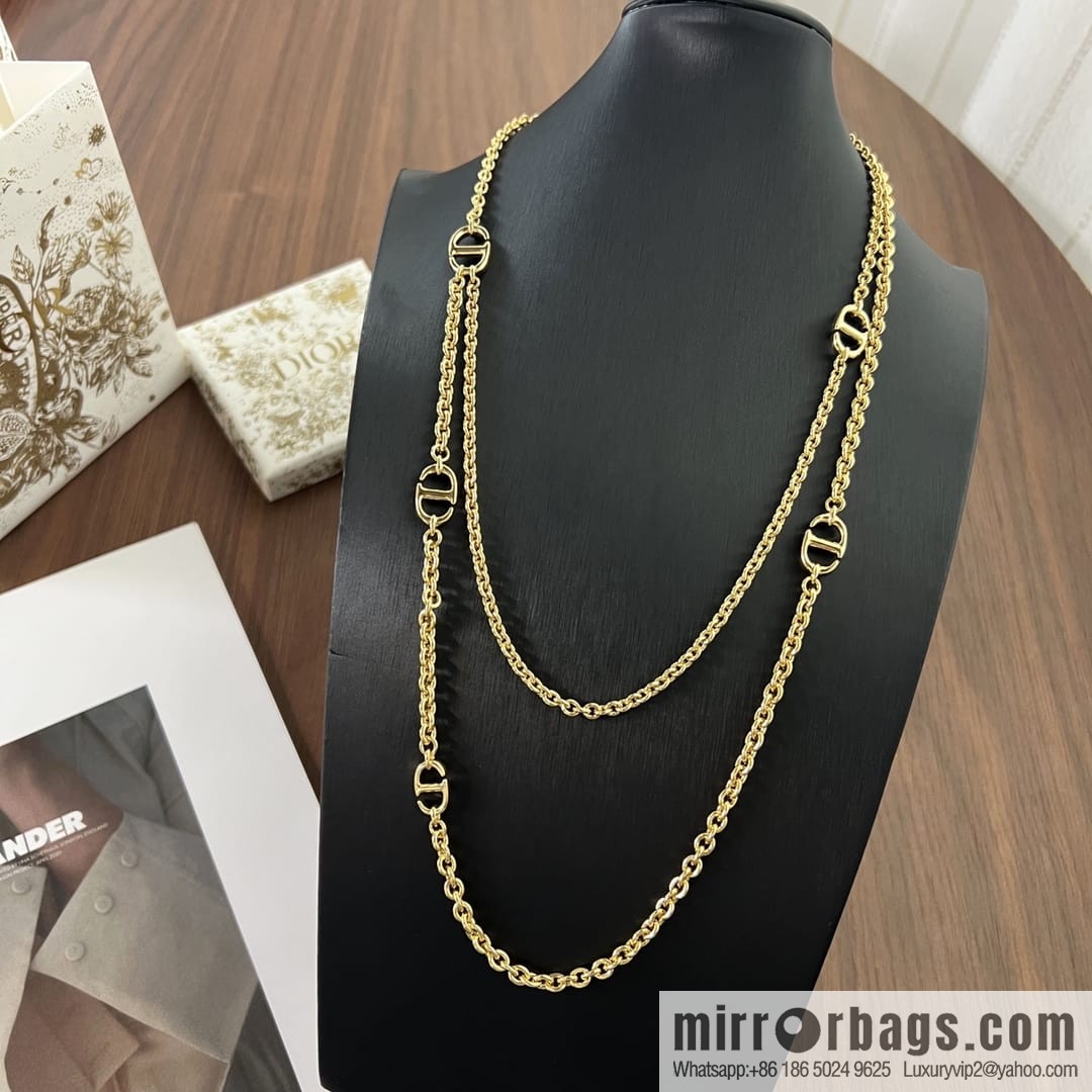New ☑️ Dior CD double layer necklace