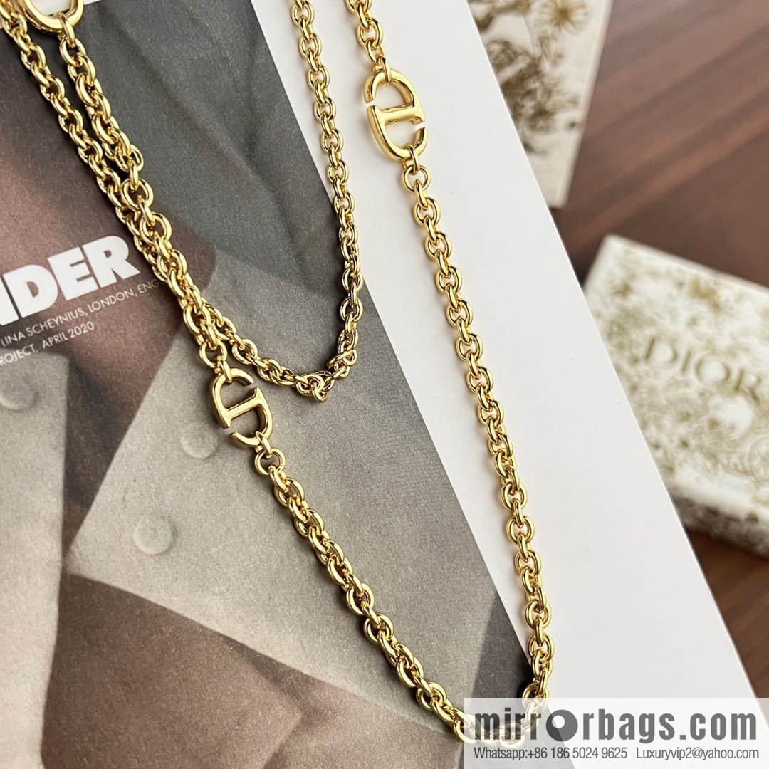 New ☑️ Dior CD double layer necklace