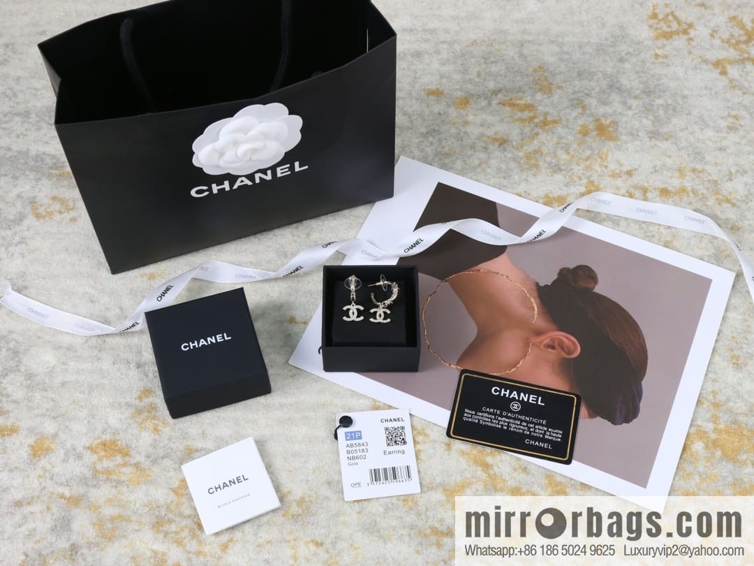 New ☑️ Chanel c2 double c stud earrings