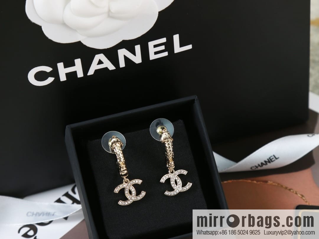 New ☑️ Chanel c2 double c stud earrings