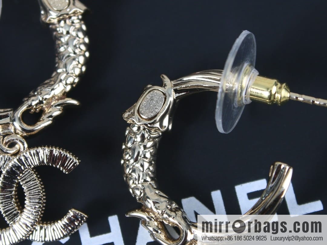 New ☑️ Chanel c2 double c stud earrings