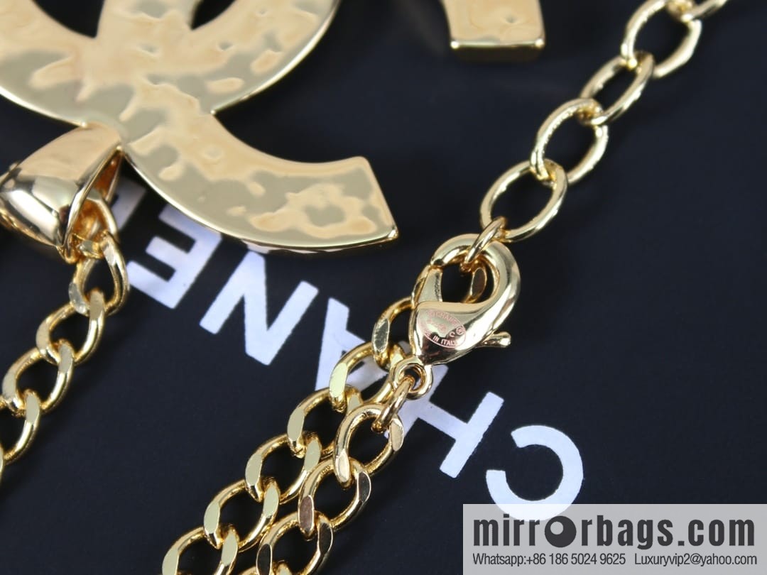 New ☑️ Chanel double c black enamel necklace