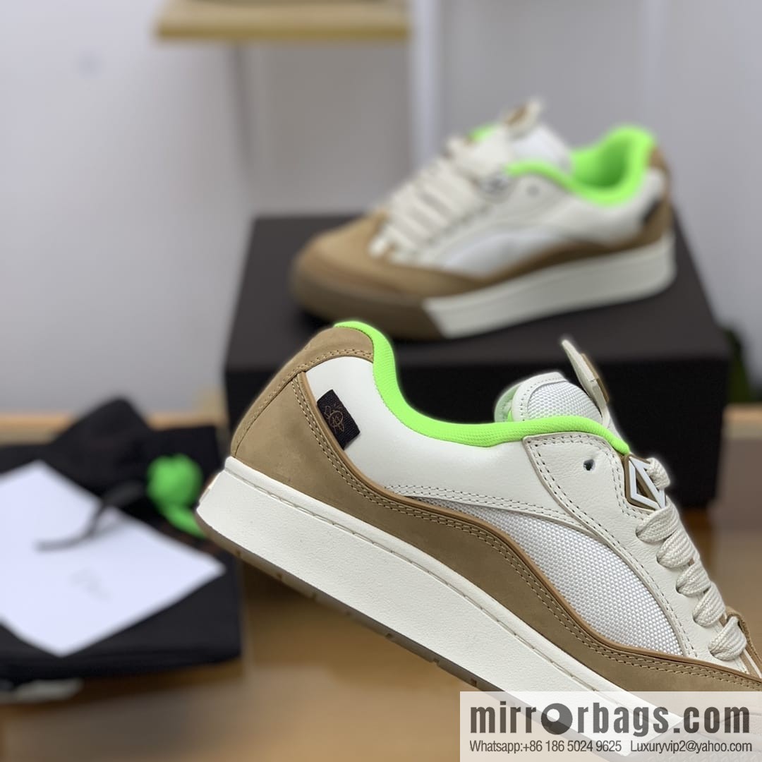 Dior uses granular calfskin with breathable mesh men's casual retro sneakers