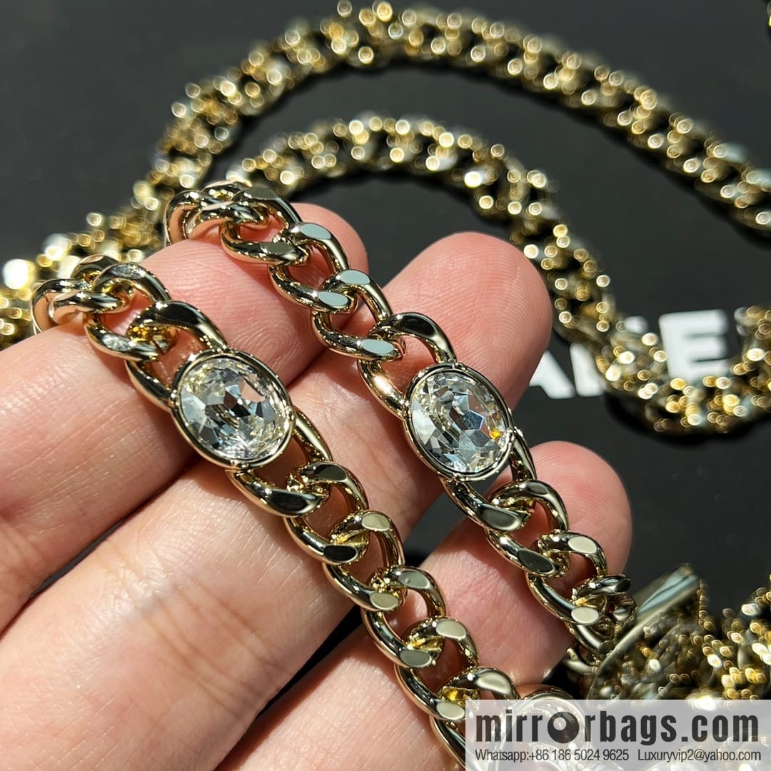 New ☑️ Chanel double c peach heart love waist belt waist chain necklace