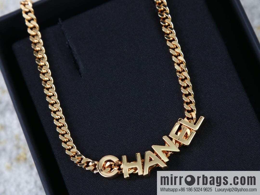 New ☑️ Chanel medieval chain strap letter necklace