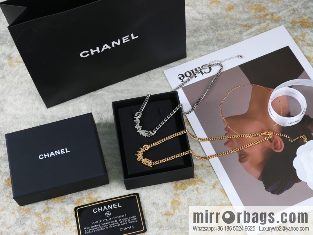New ☑️ Chanel medieval chain strap letter necklace