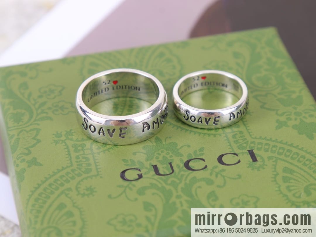 New Gucci gucci English letter ring