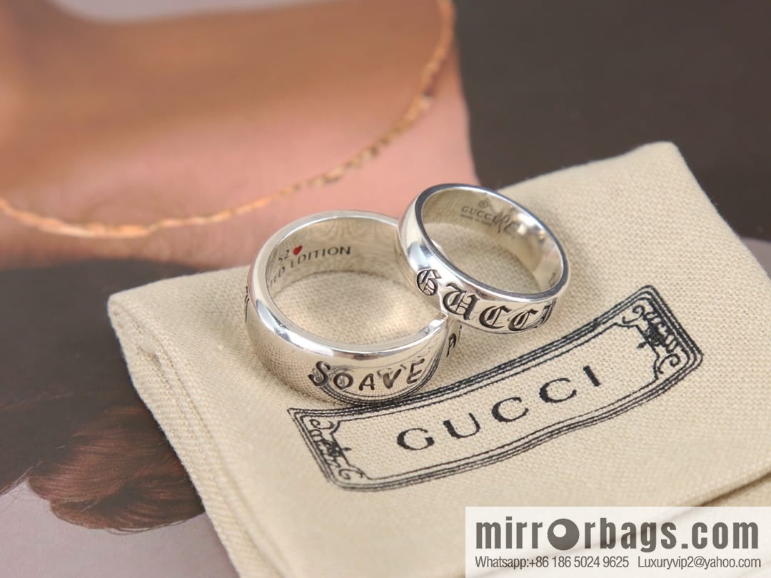 New Gucci gucci English letter ring