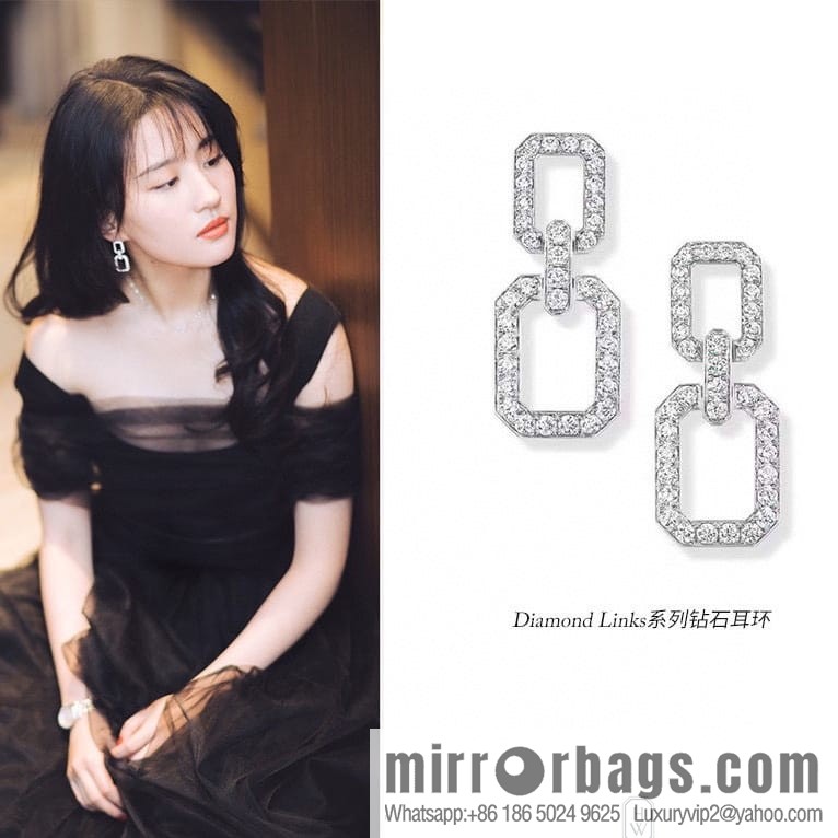 HARRY WINSTON HW Diamond square stud earrings