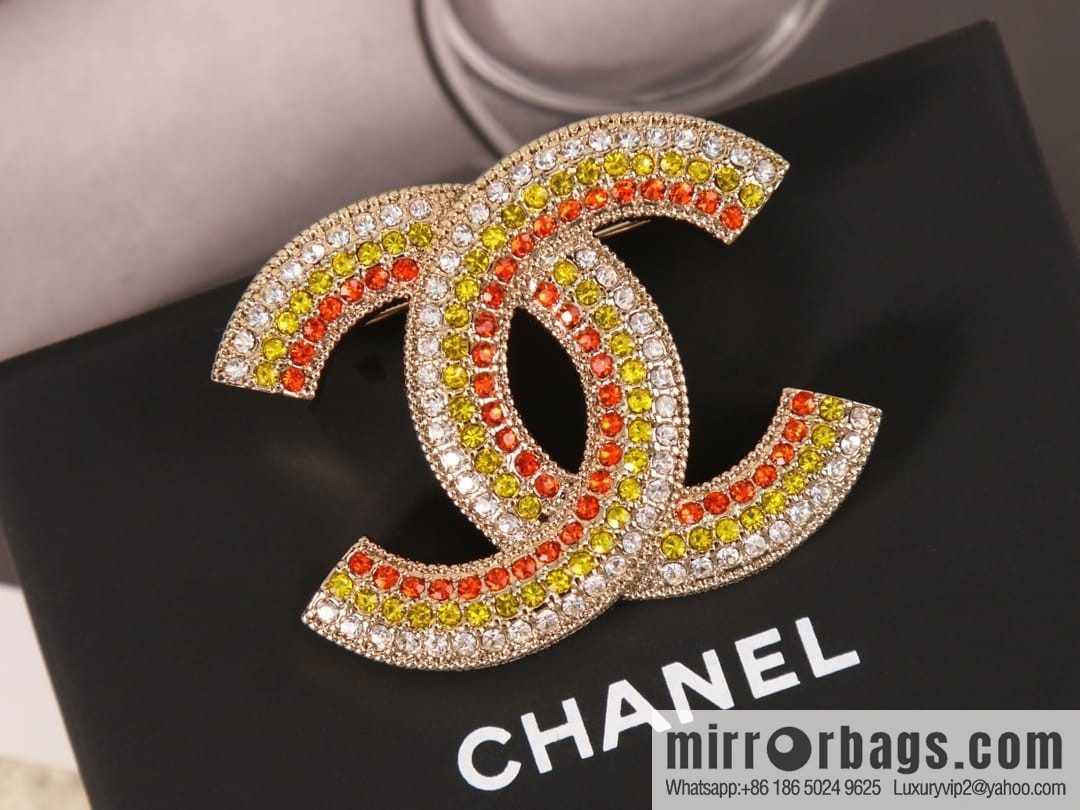 New ☑️ Chanel Chanel Double C Diamond Brooch