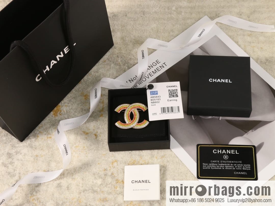 New ☑️ Chanel Chanel Double C Diamond Brooch