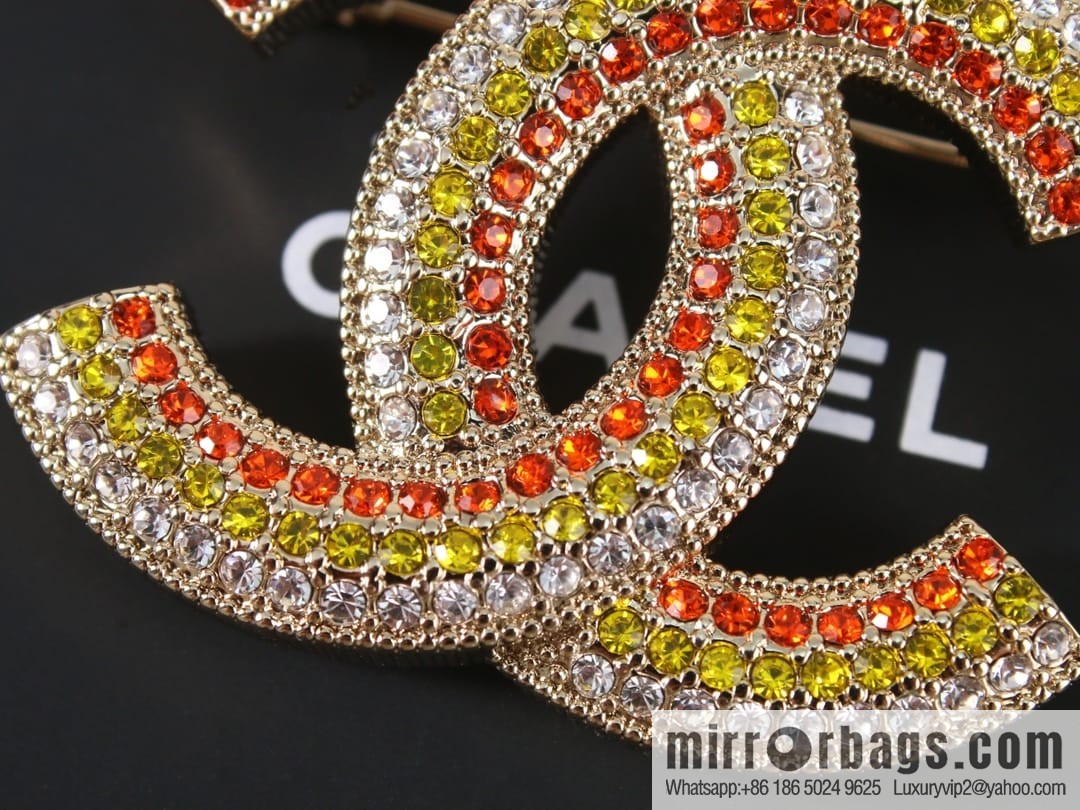 New ☑️ Chanel Chanel Double C Diamond Brooch