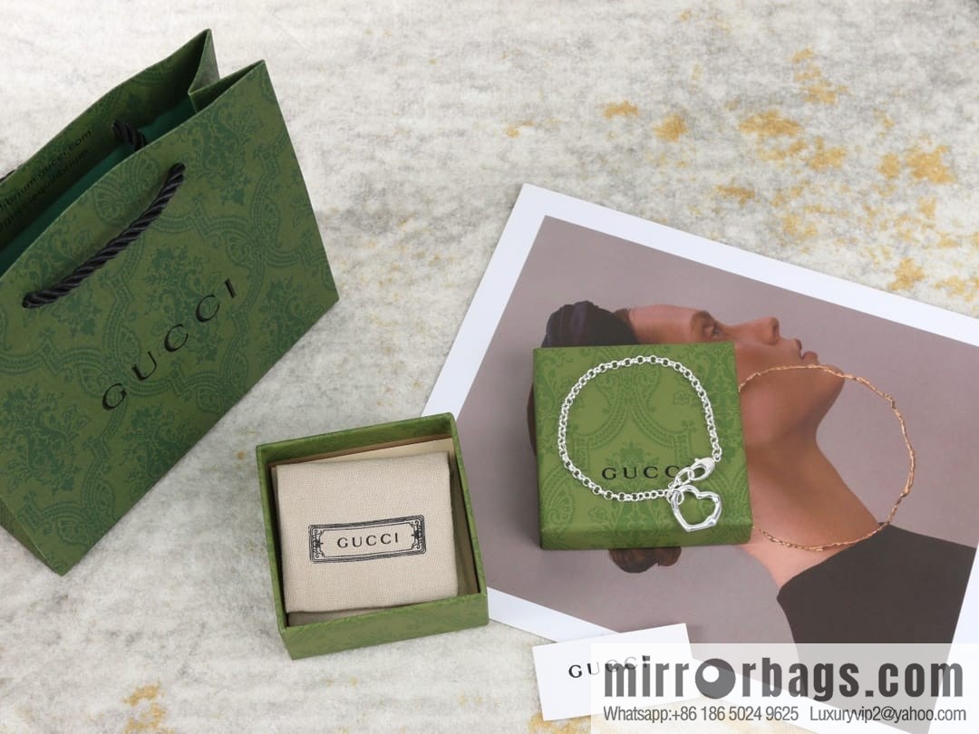 New Gucci gucci peach heart love bracelet
