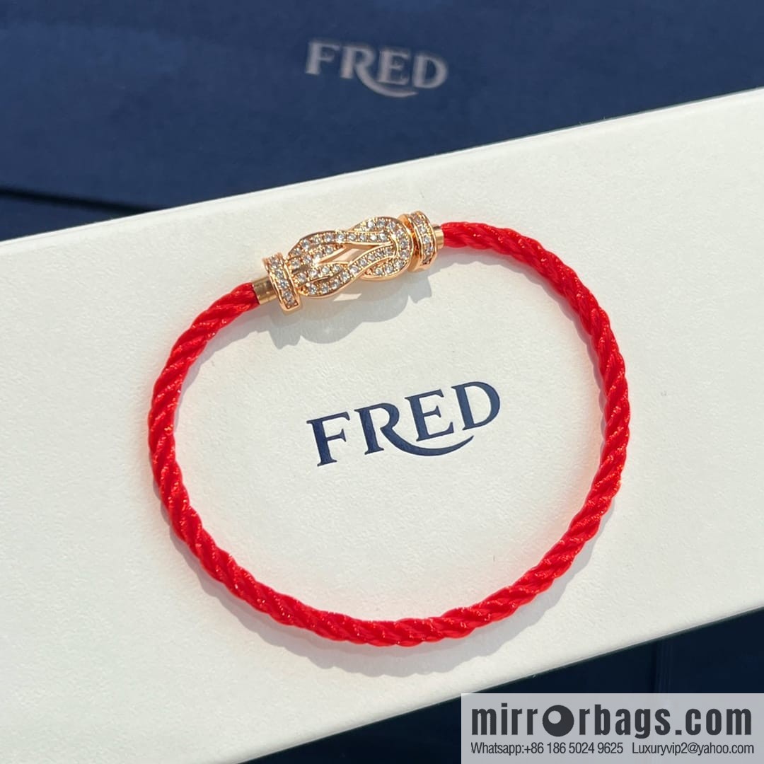Fred red rope bracelet