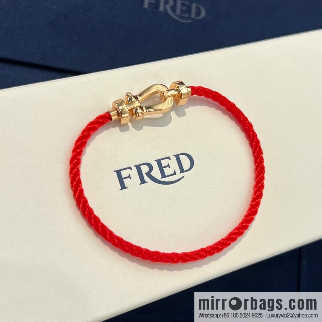 Fred red rope bracelet