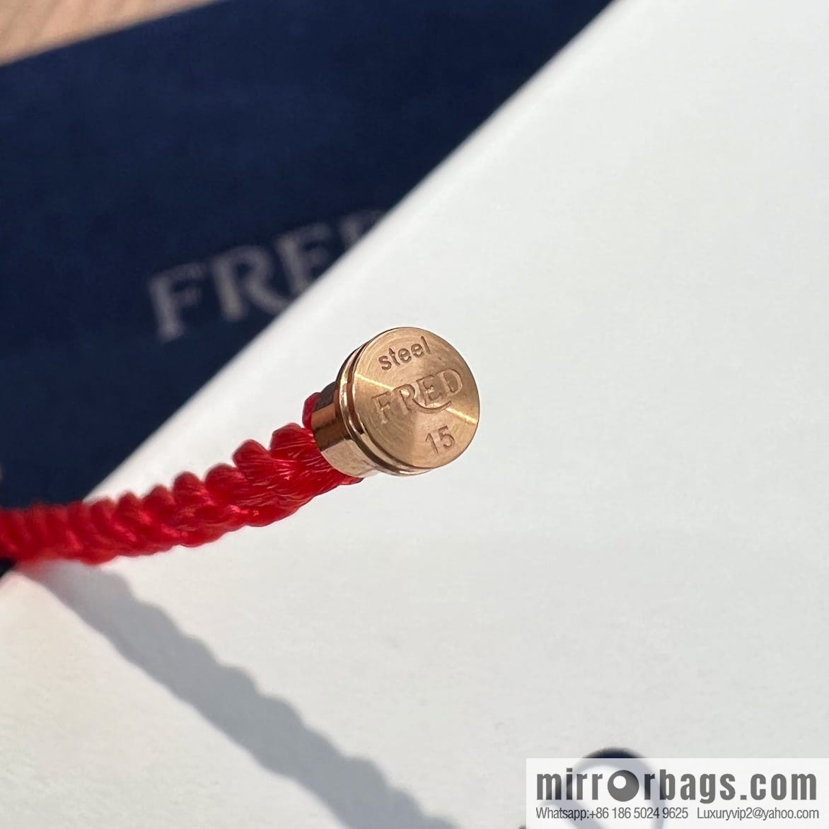 Fred red rope bracelet