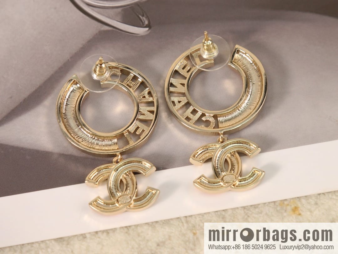 New ☑️ Chanel c2 double c colored diamond round stud earrings