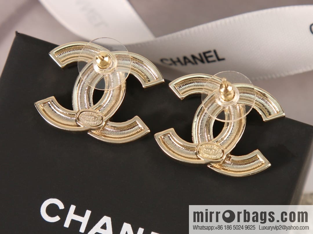 New ☑️ Chanel c1 double c colored diamond stud earrings