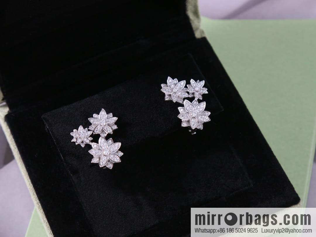 Van Cleef & Arpels Lotus Ear Pat Earrings