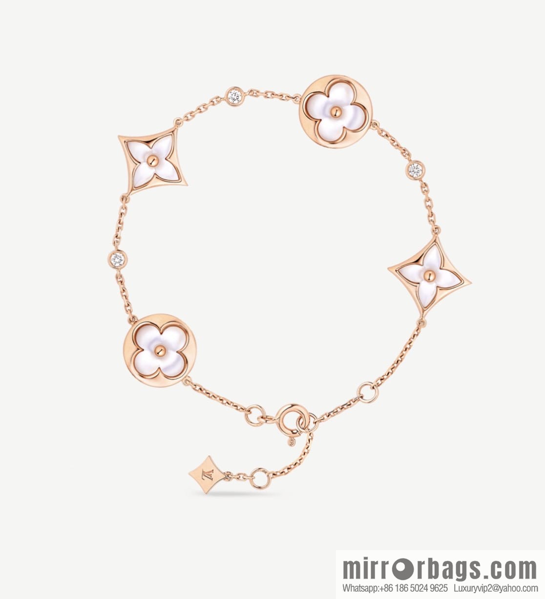Louis Vuitton Louis Vuitton LV white fritillary five flower bracelet