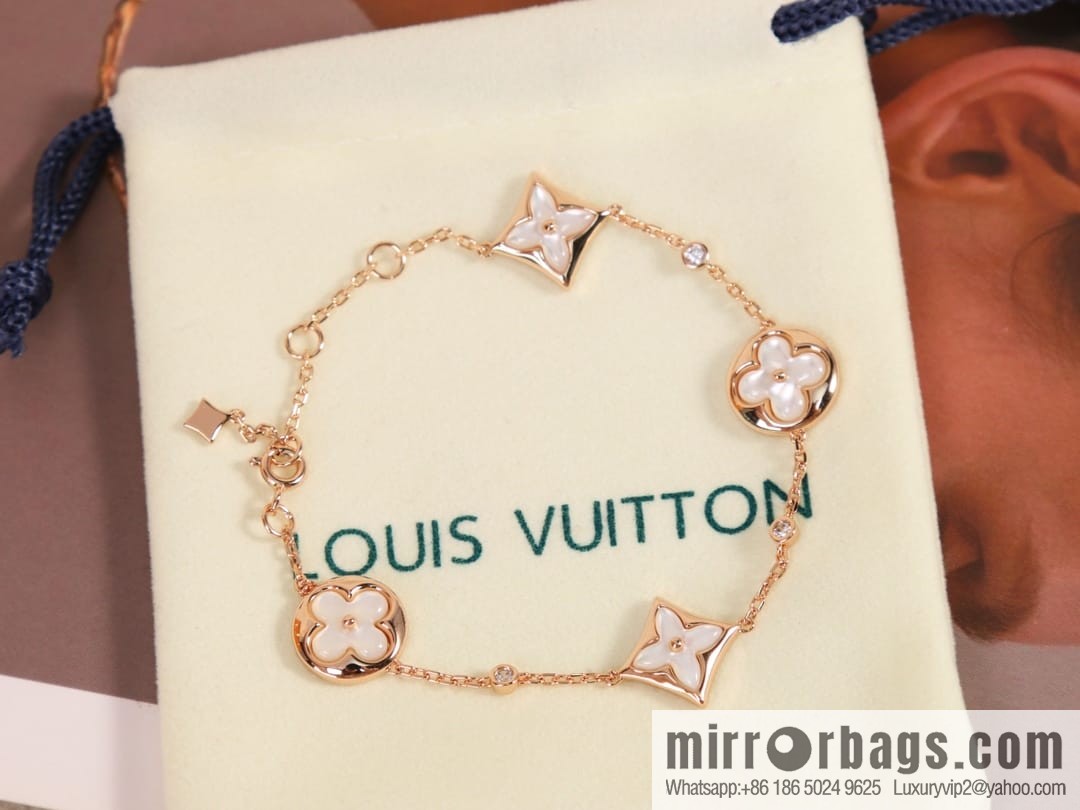 Louis Vuitton Louis Vuitton LV white fritillary five flower bracelet