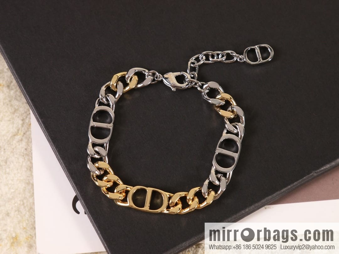 New ☑️ Dior CD gradual change color chain strap bracelet necklace