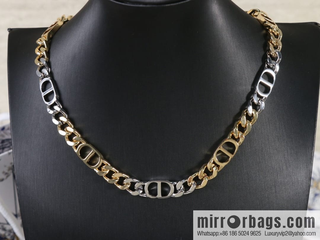 New ☑️ Dior CD gradual change color chain strap bracelet necklace