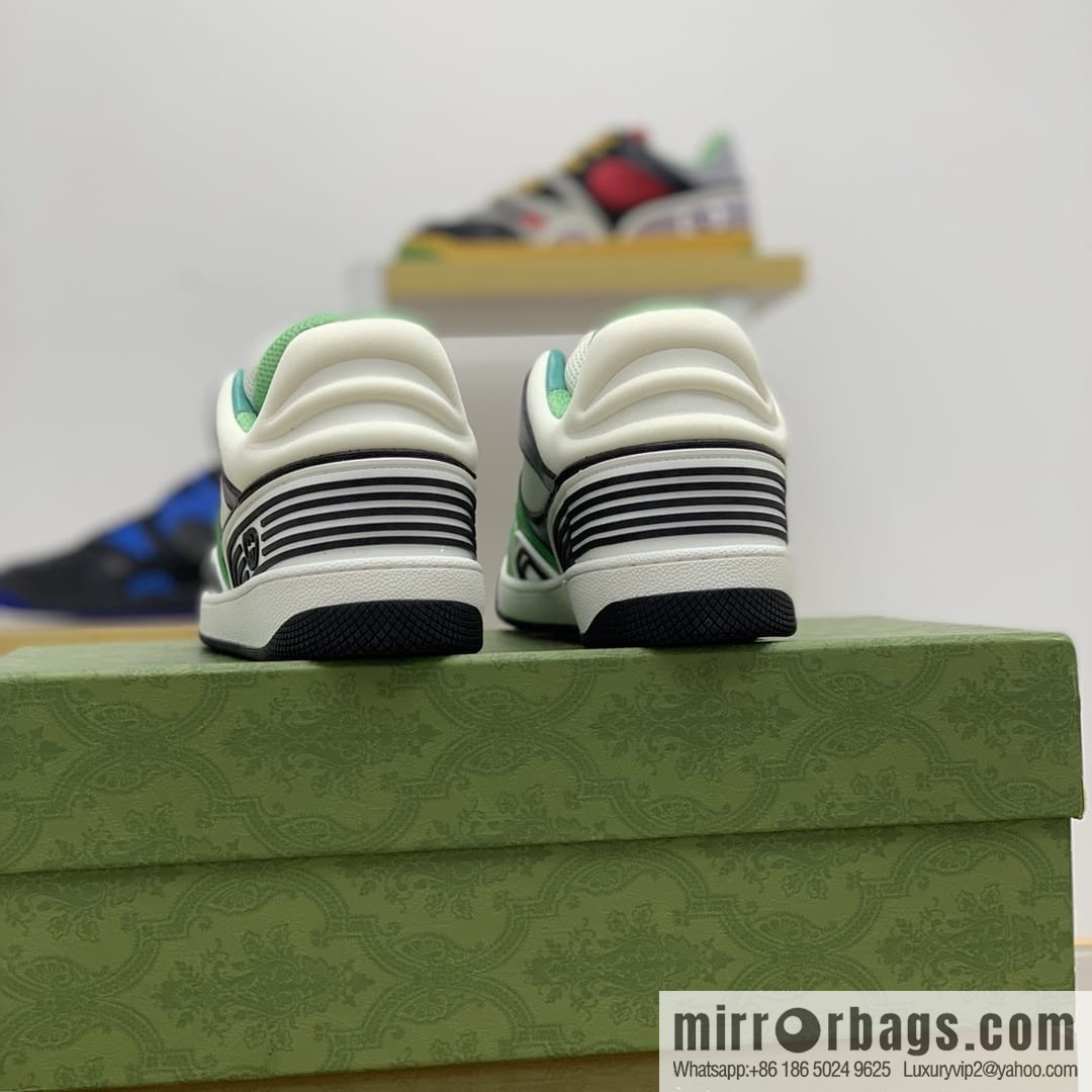 Gucci Gucci uses leather + breathable mesh iconic His & Hers sneakers