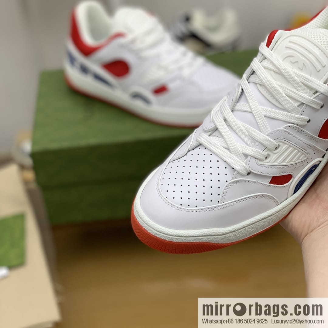 Gucci Gucci uses leather + breathable mesh iconic His & Hers sneakers