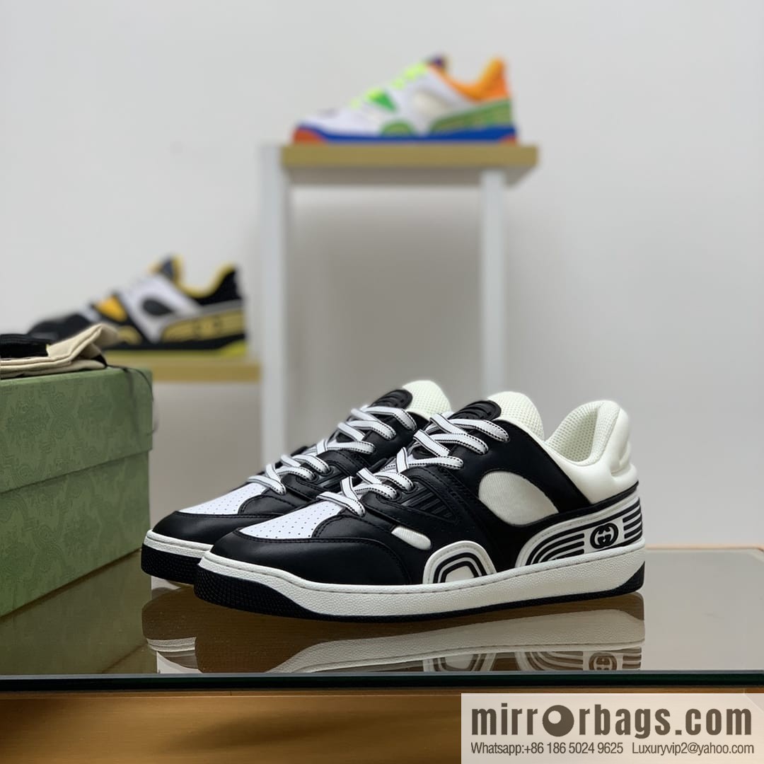 Gucci Gucci uses leather + breathable mesh iconic His & Hers sneakers