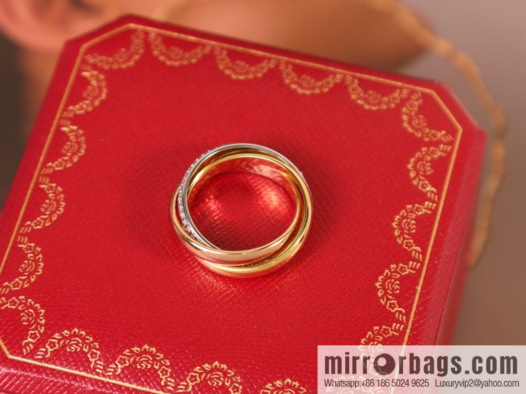 Cartier Trinity series three-color three-ring