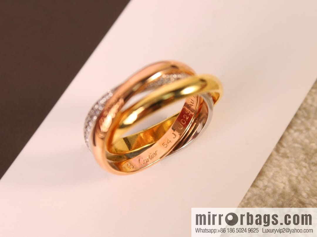 Cartier Trinity series three-color three-ring