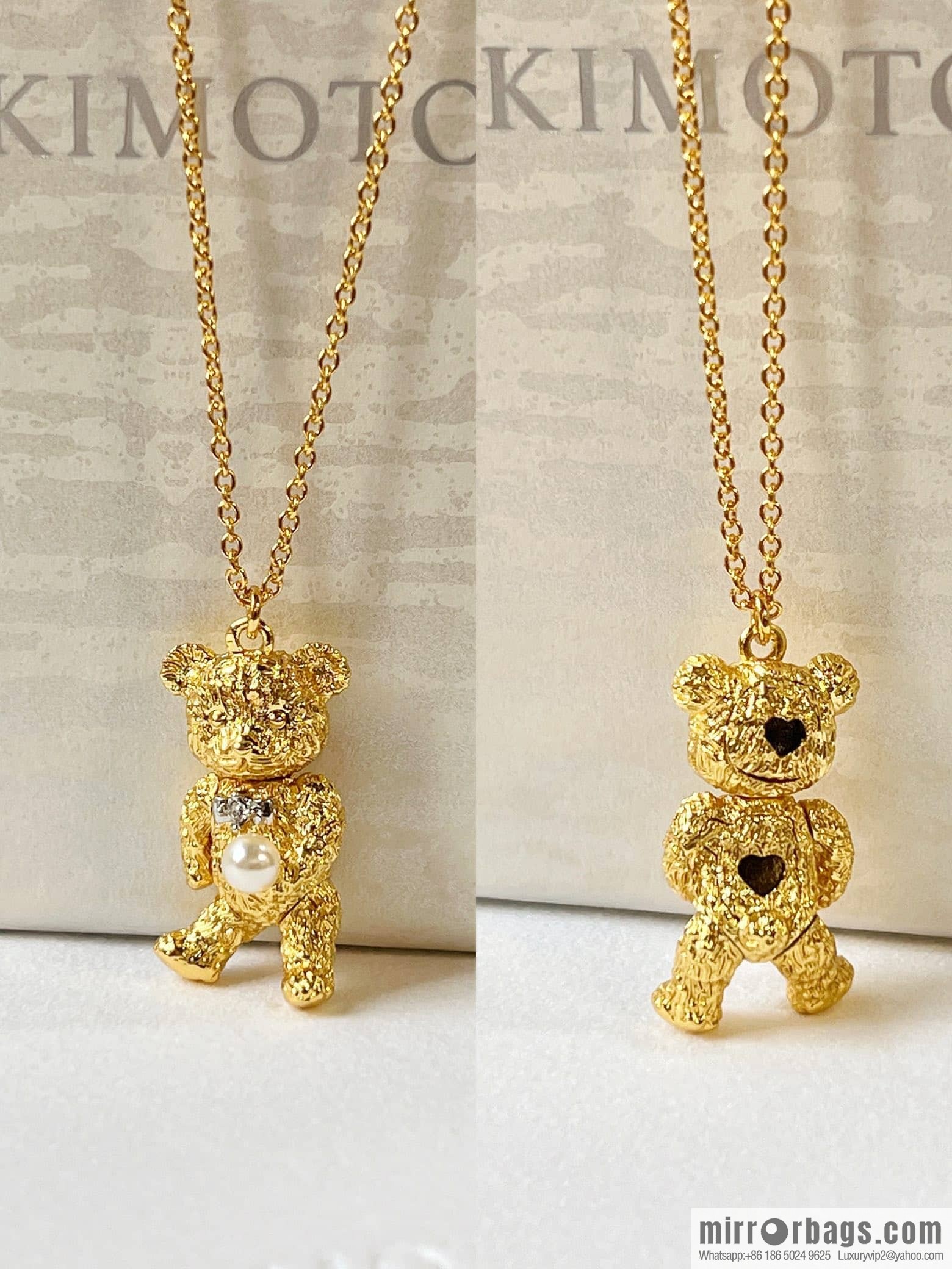 New Mikimoto bear 🐻 necklace