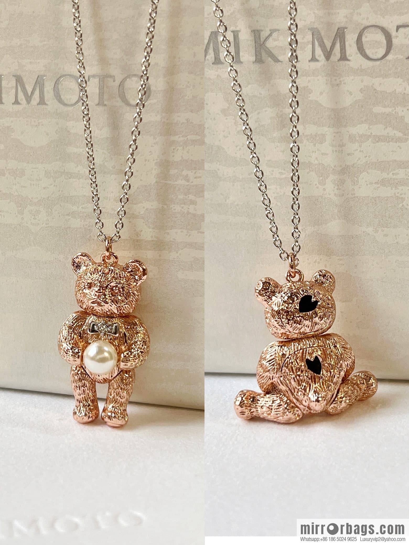 New Mikimoto bear 🐻 necklace