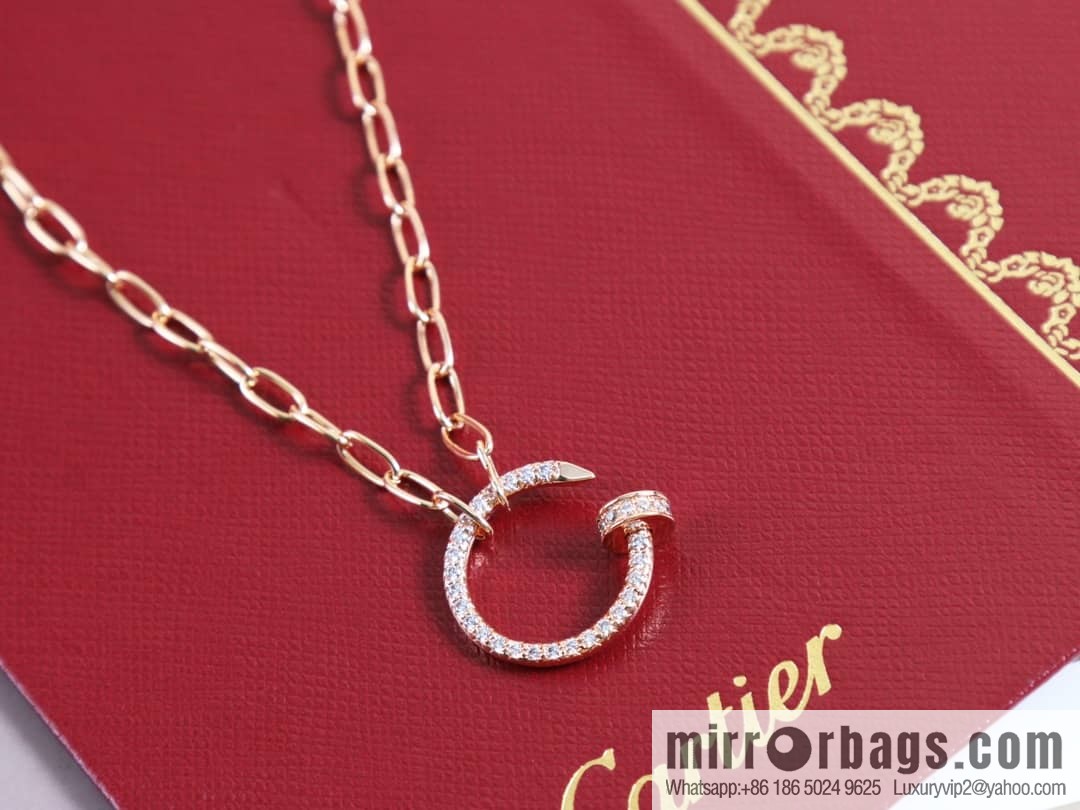 Cartier Cartier new full diamond nail necklace