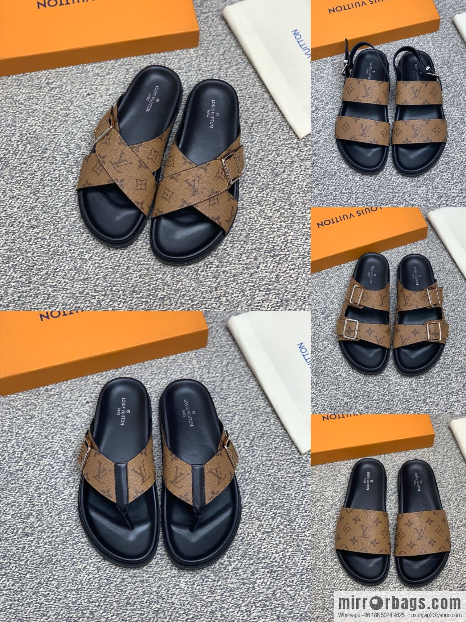 LV/Louis Vuitton features classic PVC men's sneakers with black outsoles