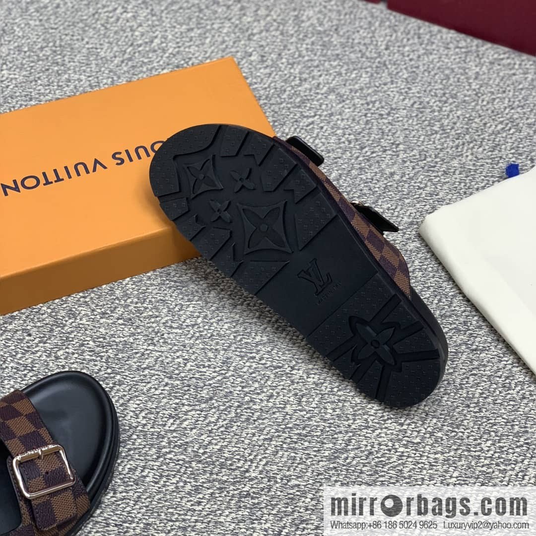 LV/Louis Vuitton with classic PVC and black men's sneakers